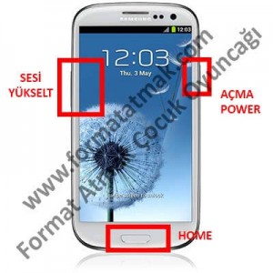 Samsung Galaxy S3 Format Atma