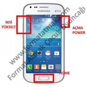 Samsung Galaxy S Duos 2 Format Atma