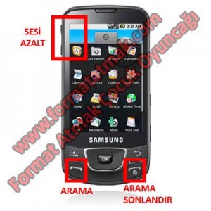 Samsung Galaxy i7500 Format Atma