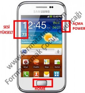 Samsung Galaxy Ace Plus Format Atma