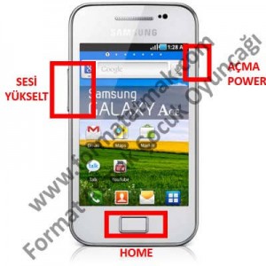 Samsung Galaxy Ace Format Atma