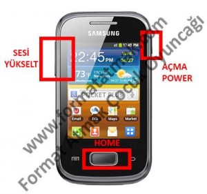 Samsung Galaxy Pocket Plus S5303 Format Atma
