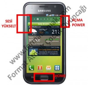 Samsung Galaxy S Plus i9001/M8 Format Atma